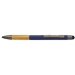 Bamboo Soft Touch Rubber Metal Pen | https://www.bestnamebadges.com