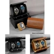 Portable PU Leather Two-Slot Watch Storage Display Gift Box | https://www.bestnamebadges.com