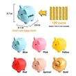 Six Colors Cute Piggy Bank - Small Size | https://www.bestnamebadges.com
