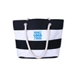 Canvas Tote Beach Bag With Zipper | https://www.bestnamebadges.com