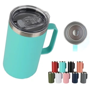 24oz  Insulated Stainless Steel Coffee Mug With Handle