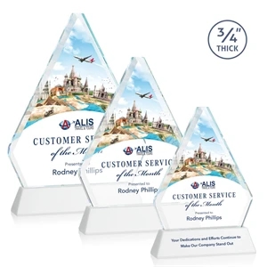 Fyreside VividPrint™ Award on Newhaven - White | https://www.bestnamebadges.com