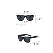 UV Protection Stylish Solid Color Classic Sunglasses | https://www.bestnamebadges.com