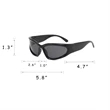 UV Protection Punk Fashion Beach Sunglasses | https://www.bestnamebadges.com