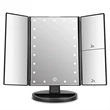 Tri-Fold Lighted Vanity Mirror with 21 LED Lights | https://www.bestnamebadges.com