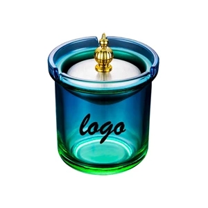 Auto Mounted Glass Stainless Steel Funnel Ashtray