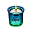 Auto Mounted Glass Stainless Steel Funnel Ashtray | https://www.bestnamebadges.com