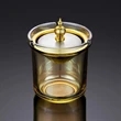 Auto Mounted Glass Stainless Steel Funnel Ashtray | https://www.bestnamebadges.com