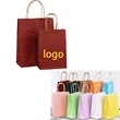 Color Environmental Protection Kraft Paper Bags With Handle | https://www.bestnamebadges.com