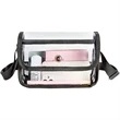 Clear PVC Messenger Bag Crossbody Stadium Approved Purse | https://www.bestnamebadges.com