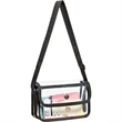 Clear PVC Messenger Bag Crossbody Stadium Approved Purse | https://www.bestnamebadges.com