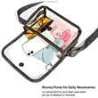Clear PVC Messenger Bag Crossbody Stadium Approved Purse | https://www.bestnamebadges.com