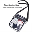 Stadium Approved Clear PVC Transparent Crossbody Bag | https://www.bestnamebadges.com