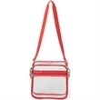 Stadium Approved Clear PVC Transparent Crossbody Bag | https://www.bestnamebadges.com