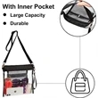 PVC Crossbody With Inner Mesh Zip Pocket | https://www.bestnamebadges.com