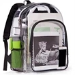 Heavy Duty Clear PVC Transparent Backpack (16.5"X14"X5") | https://www.bestnamebadges.com