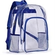 Heavy Duty Clear PVC Transparent Backpack (16.5"X14"X5") | https://www.bestnamebadges.com