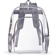 Heavy Duty Clear PVC Transparent Backpack (16.5"X14"X5") | https://www.bestnamebadges.com