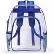 Heavy Duty Clear PVC Transparent Backpack (16.5"X14"X5") | https://www.bestnamebadges.com