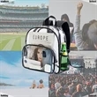 Travel Heavy Duty Clear Bag PVC Transparent Backpack | https://www.bestnamebadges.com