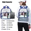 Travel Heavy Duty Clear Bag PVC Transparent Backpack | https://www.bestnamebadges.com