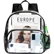Travel Heavy Duty Clear Bag PVC Transparent Backpack | https://www.bestnamebadges.com