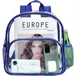 Travel Heavy Duty Clear Bag PVC Transparent Backpack | https://www.bestnamebadges.com