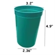 Custom 15 oz Vibrant Stadium Cups | https://www.bestnamebadges.com