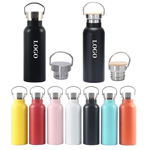 16 oz Stainless Steel Water Bottle With Handle