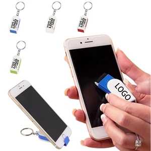 2-In-1 Practical Screen Cleaner and Phone Stand Keychain