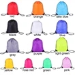 16" x 14" Waterproof Polyester Drawstring Backpack | https://www.bestnamebadges.com