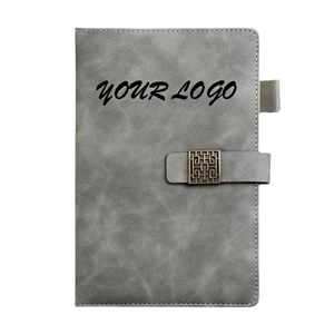 A5 Journal PU Diaries Leather Cover Magnetic buckle Notebook