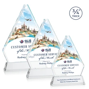 Fyreside VividPrint™ Award on Newhaven - Clear | https://www.bestnamebadges.com
