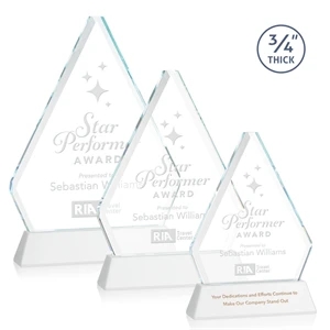 Fyreside Award on Newhaven - White | https://www.bestnamebadges.com