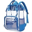 Premium Heavy Duty Clear PVC Transparent Backpack | https://www.bestnamebadges.com