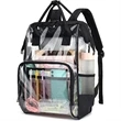 Premium Heavy Duty Clear PVC Transparent Backpack | https://www.bestnamebadges.com