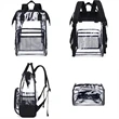 Premium Heavy Duty Clear PVC Transparent Backpack | https://www.bestnamebadges.com