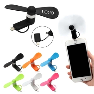 Portable 2-in-1 Mini Phone USB Fan