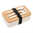 Custom Bamboo Lid Lunch Bento Box Set | https://www.bestnamebadges.com