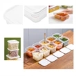 3.6"H PP Square Food Container Lunch Box | https://www.bestnamebadges.com