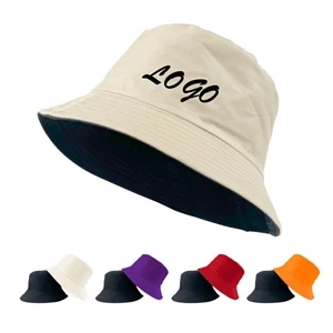 Reversible Washed Cotton Bucket Hat