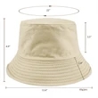 Reversible Washed Cotton Bucket Hat | https://www.bestnamebadges.com