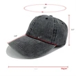 Vintage Cotton Hat Washed Adjustable Baseball Caps | https://www.bestnamebadges.com