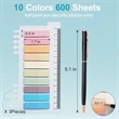 3 PCS Sticky Note Tabs Ruler with Pen Set | https://www.bestnamebadges.com