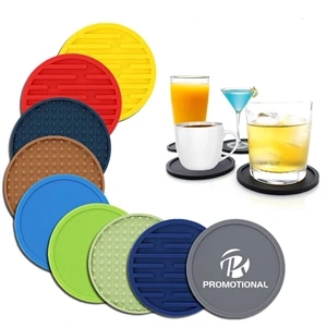 Silicone Drinking Coasters  for Tabletop Protection | https://www.bestnamebadges.com