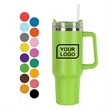 40 oz Tumbler with Handle | https://www.bestnamebadges.com