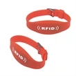 NFC/RFID Adjustable Silicone Bracelet | https://www.bestnamebadges.com