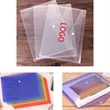 A4 Size Clear Plastic File Folders With Snap Closure | https://www.bestnamebadges.com