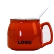 12 oz. Compact Ceramic Coffee Mug w/ Custom Imprint | https://www.bestnamebadges.com