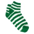 Fuzzy Stripe Socks | https://www.bestnamebadges.com